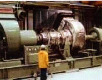 Turbine-generator on site